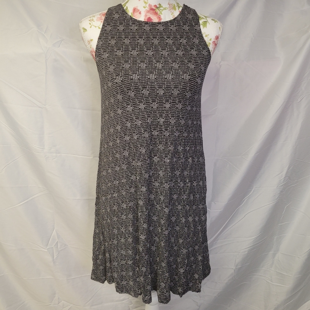 Old Navy Black And Gray Sleeveless Shift Dress XS
